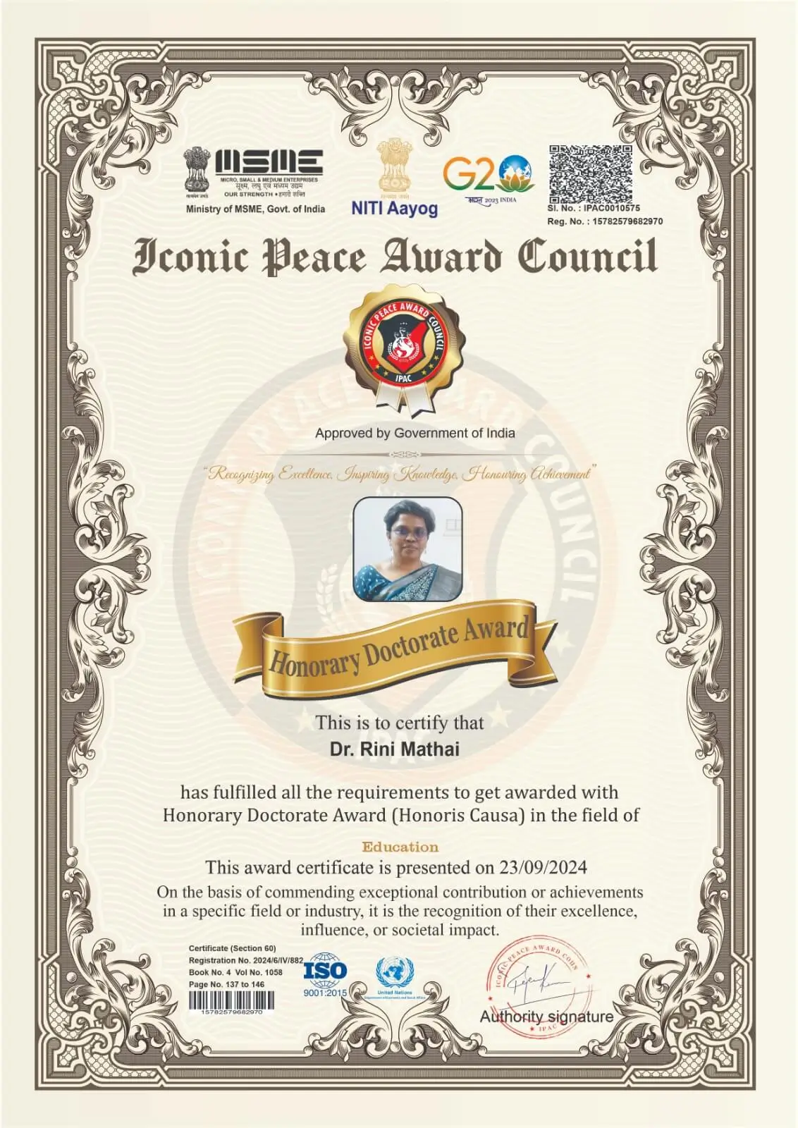 Certificates of Holistic Wellness Coach